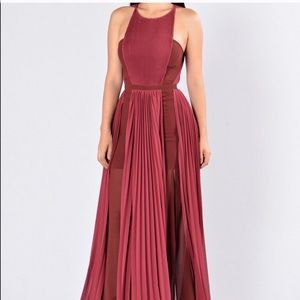 Burgundy/wine Fashion Nova Dress